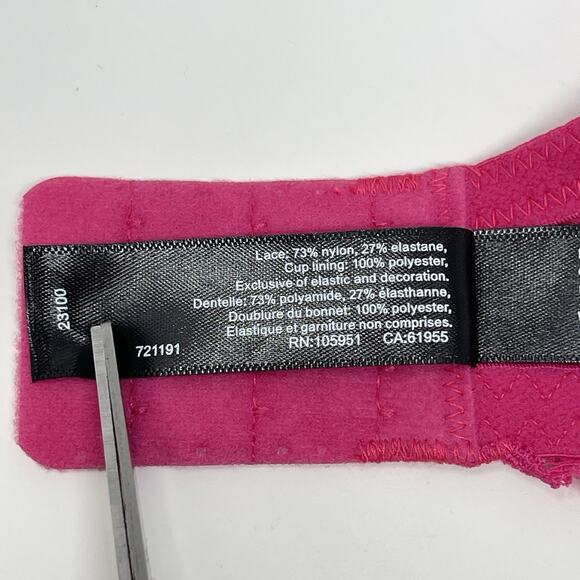 Natori Convertible Bra 32DD Blush Lace Cherry Blossom Plunge Underwire MSRP $76 - Picture 11 of 13